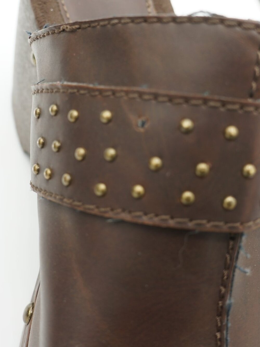 Route 66 Women's Camden Brown Studded Chunky Clogs Mules Size 8.5 - Picture 12 of 12
